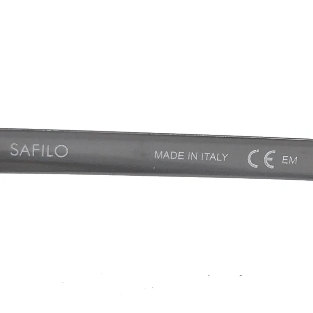 Safilo Elasta Eyeglasses Frames SA1031 LN4 Gunmetal Rectangle Wire Rim 57-17-140